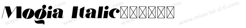Mogia Italic字体转换